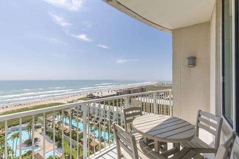 Enjoy morning coffee, a relaxing lunch or evening cocktails on your 13th-floor balcony overlooking the beautiful resort & Gulf of Mexico!
