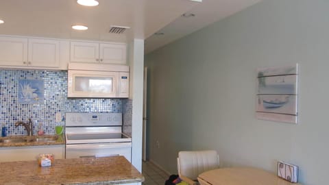 Kitchen with dinette table.