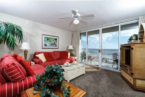 Living room looking out to ocean.