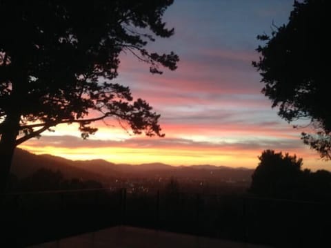 Sunset sky from the back deck