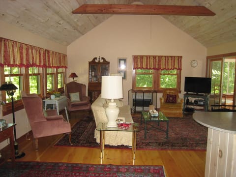 Open concept Great Room and  
Living Space with Cathedral ceilings throughout