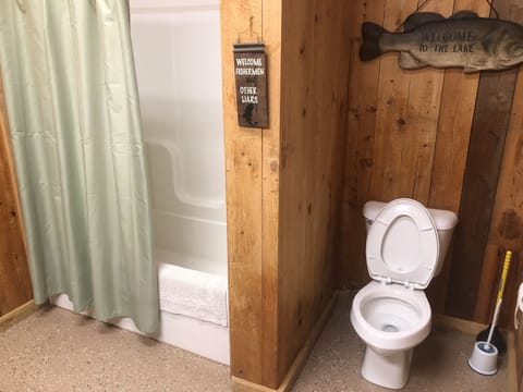 Toilet and Bathtub/Shower in the back building