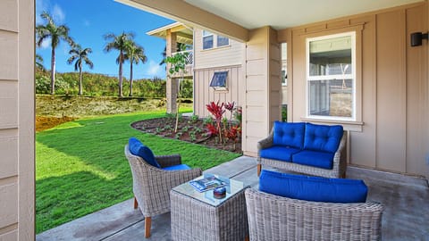 Pili Mai Resort at Poipu #03D - Covered Lounging Lanai - Parrish Kauai