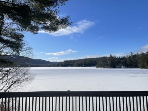 View of Lake Rescue from kitchen, dining and sitting area. 