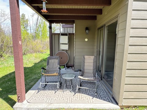 Rock and relax on this private patio