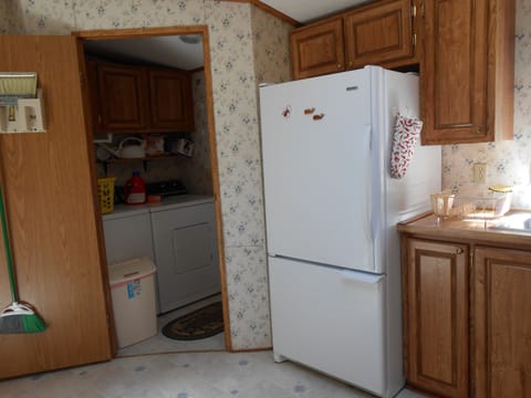 Laundry area off of kitchen