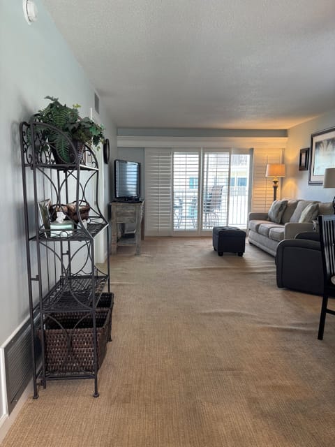 Open and airy living room/dinning room area.  