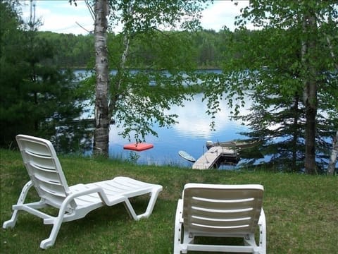 Swim raft and dock, canoe and kayak provided