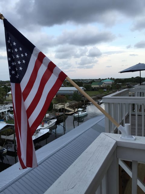 canal view from balcony- top deck