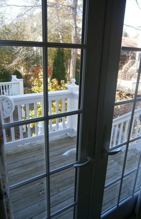 Doors to a private deck off the grand master suite