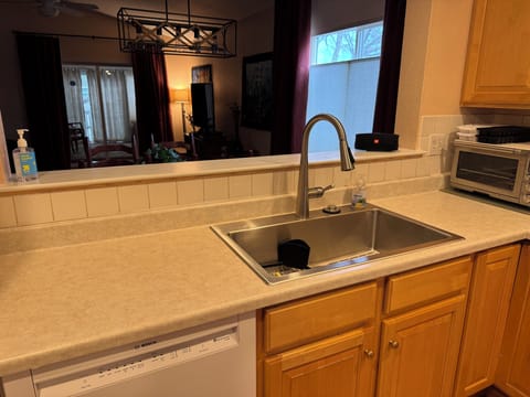 View through to dining room