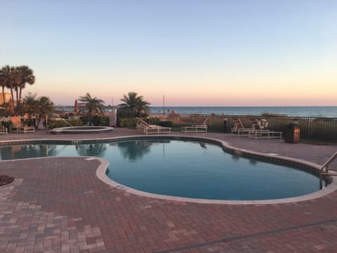 Beachside pool, 2 spas, bbq deck, and your private storage cabana