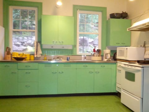 Large kitchen with modern appliances