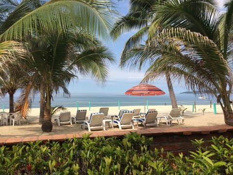 Private BEACH just steps from your door!   Pool on the other side.