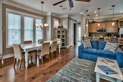 Dining room viewed from the living room.