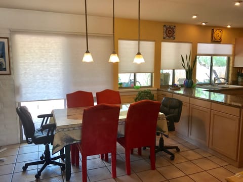 Dining Area Facing West, Back Patio