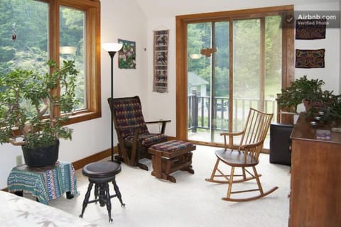 Master bedroom,balcony,jade tree,rocking chairs,dbl dresser, closet,plush carpet