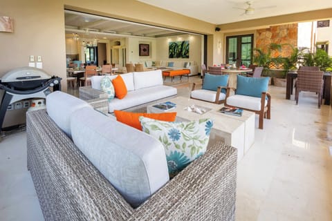 Open-plan living with ocean views