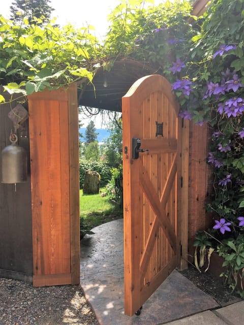 Your gateway to an incredible stay! A new gate provides complete privacy. 