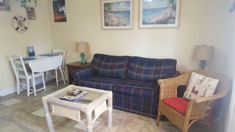 Couch and dining table