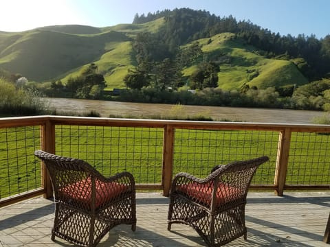 Lots of options for seating on the wrap-around deck