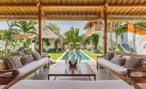 The living room in the main building (Traditional Joglo)