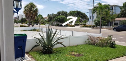 One minute walk from the house to the entrance to the Redington Beach