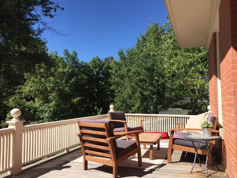 Master bedroom's second floor sun porch
