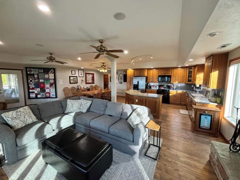 Kitchen, Dining and Family Room