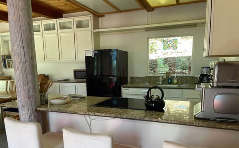 View of kitchen from living room