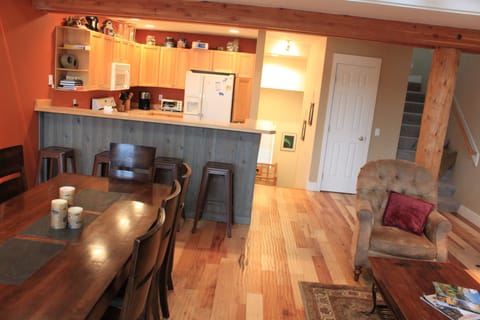 Beautiful new hardwood floor throughout the main living area