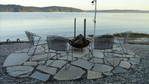 The firepit and view