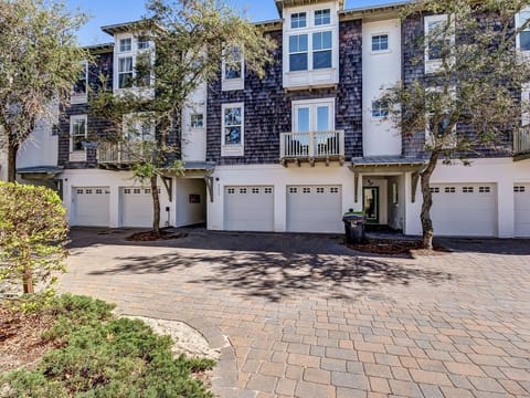 West facing exterior entrance