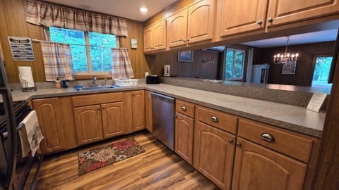 Kitchen with oven, stove, microwave, dishwasher and more!