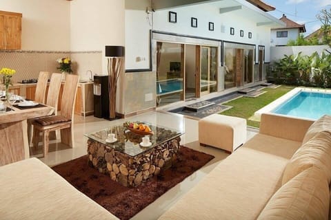 Living room, kitchen and Dining area is open area