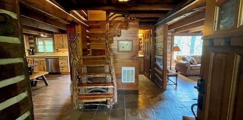 Stairs to upper level