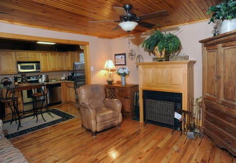 OPEN FAMILY ROOM AND KITCHEN