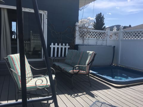 Deck and Hot Tub off Master Bedroom