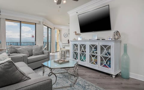 Stream your favorite shows, watch the game, or just relax in this cozy living space