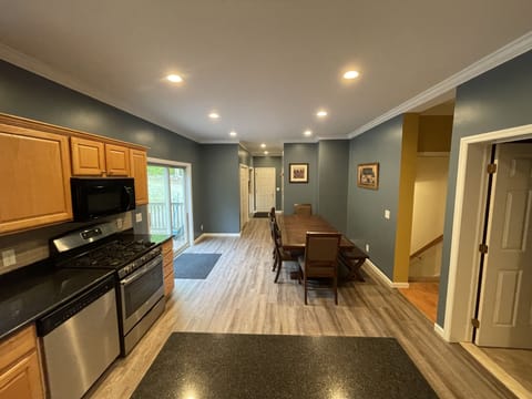 Updated kitchen with new floors 