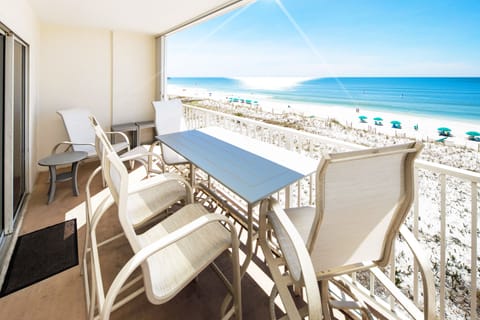 Private Balcony - 
Gulf Dunes 413 Fort Walton Beach Okaloosa Island Vacation Rentals