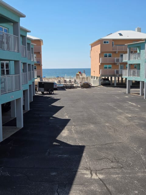 Looking off balcony
