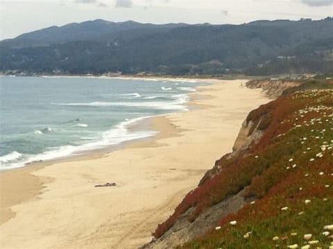 Our BEAUTIFUL BEACH as seen from Poplar St bluff in Half Moon Bay near our home