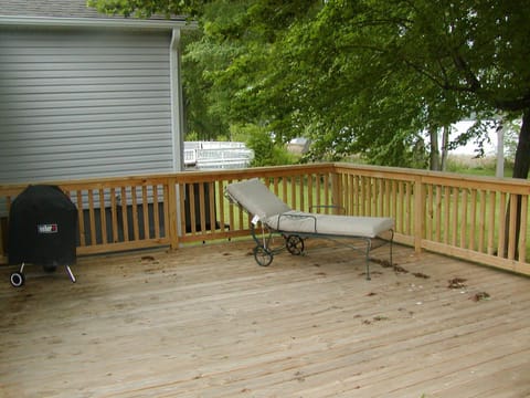 Outside Deck Living.  Sit in the shade of the tree or enjoy the sun
