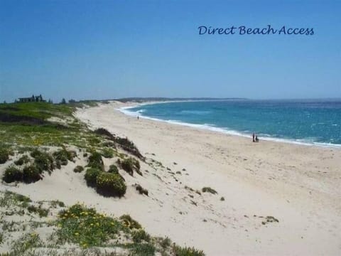 Close to beach... about 30 meters to beach access 