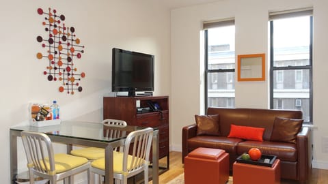 Dining Room Table, Media Chest & Full Size Sofa Bed
