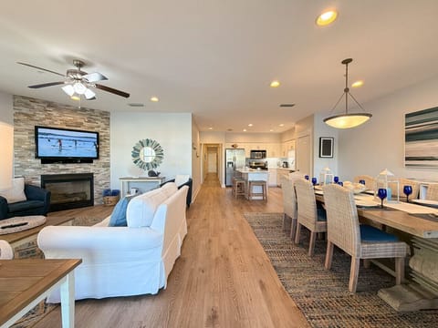 Bright, updated living space with plenty of light