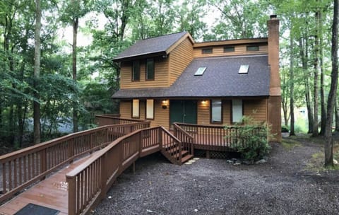 Front of house, parking for 4 cars