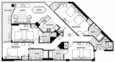 Oceanfront 4 Bedroom Presidential Villa -4 bath