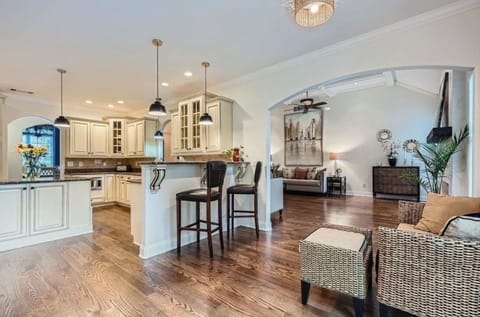 Chef's equipped kitchen* Coffee/Tea station* Stove H20 Pot Filler* Griddle*